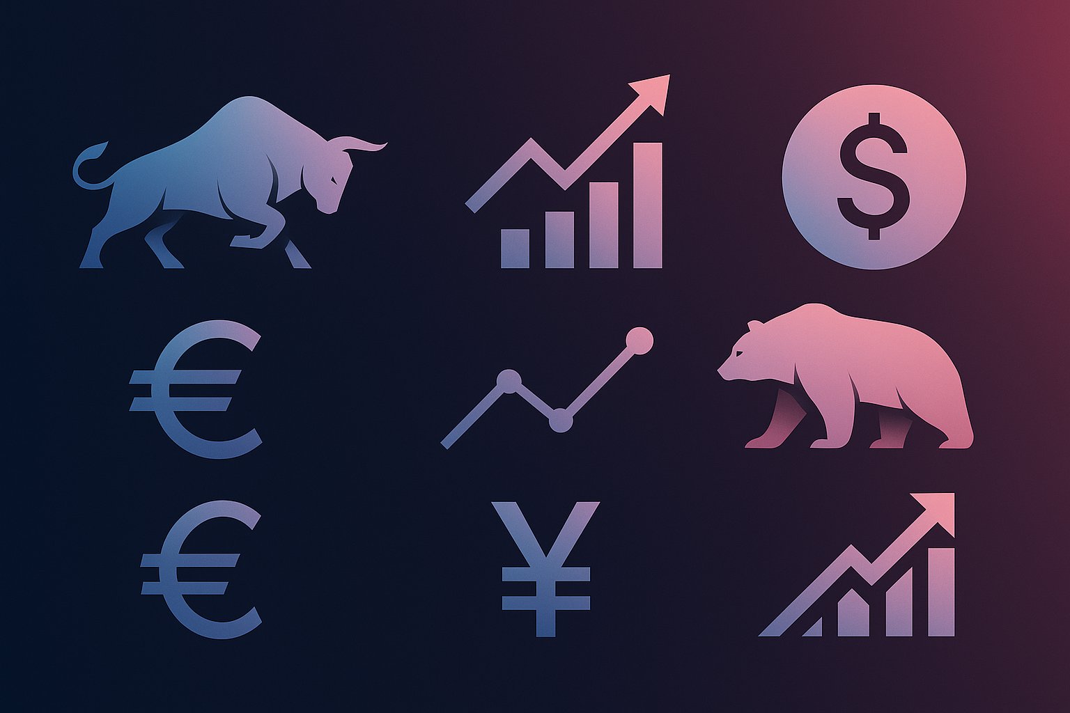 aiquant concept 4 financial symbols web