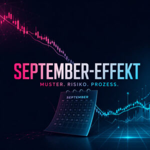 Abstraktes AIquant-Featured Image zum September-Effekt im Trading